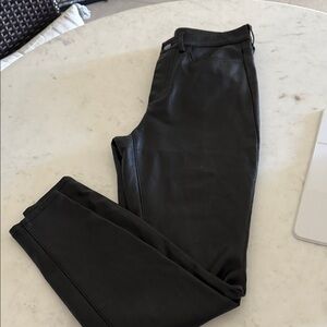 Free people Black Faux Leather Pants